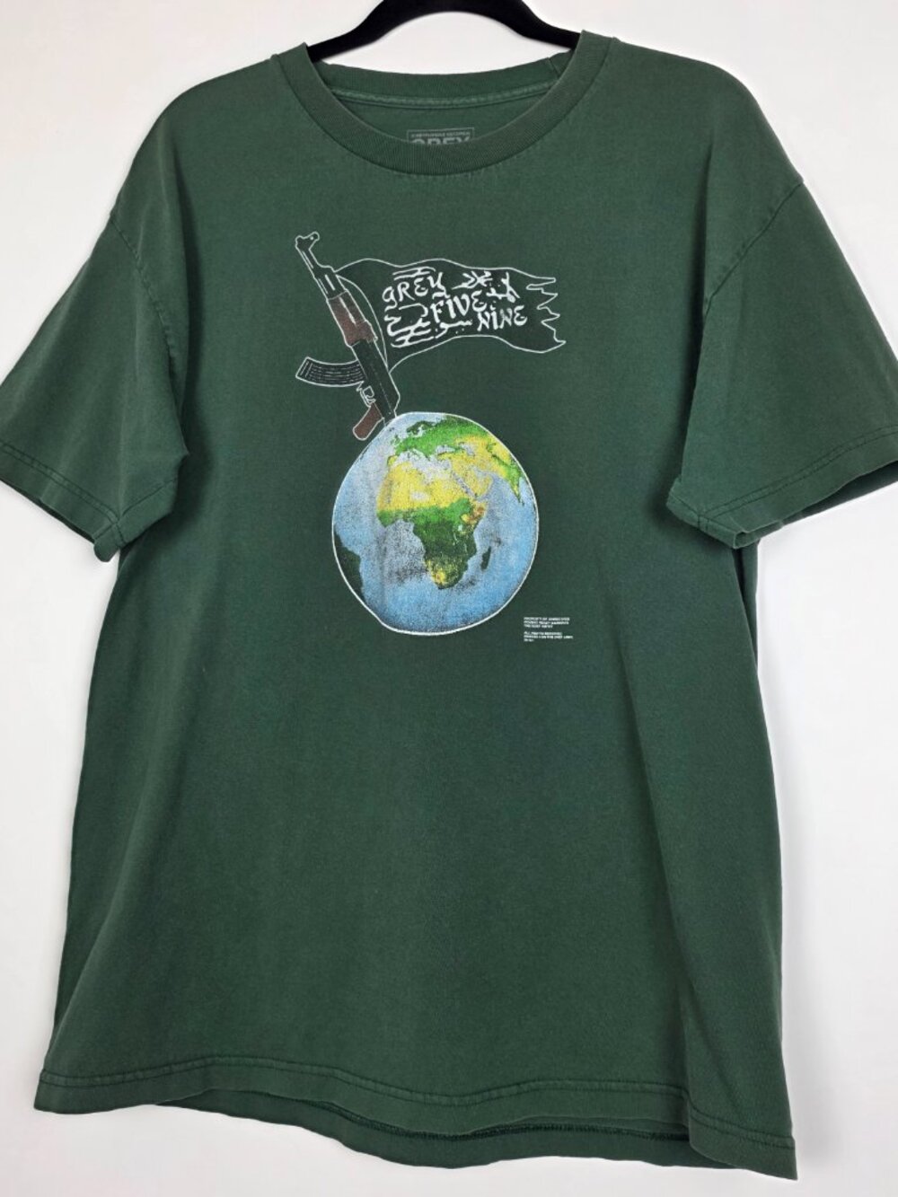 Grey Five Nine Records G59 $uicideboy$ Army Mens Large Short Sleeve Green Shirt